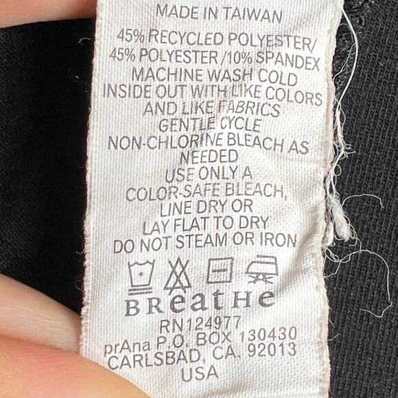 PRANA Breathe Knee Length Tank Dress A-Line Pullover Double Scoop Black Size XS - Picture 8 of 12